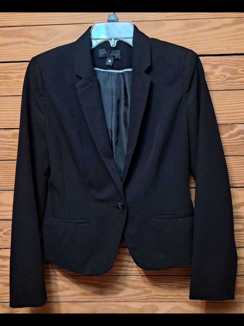 Worthington Black Single-Button Women's Blazer